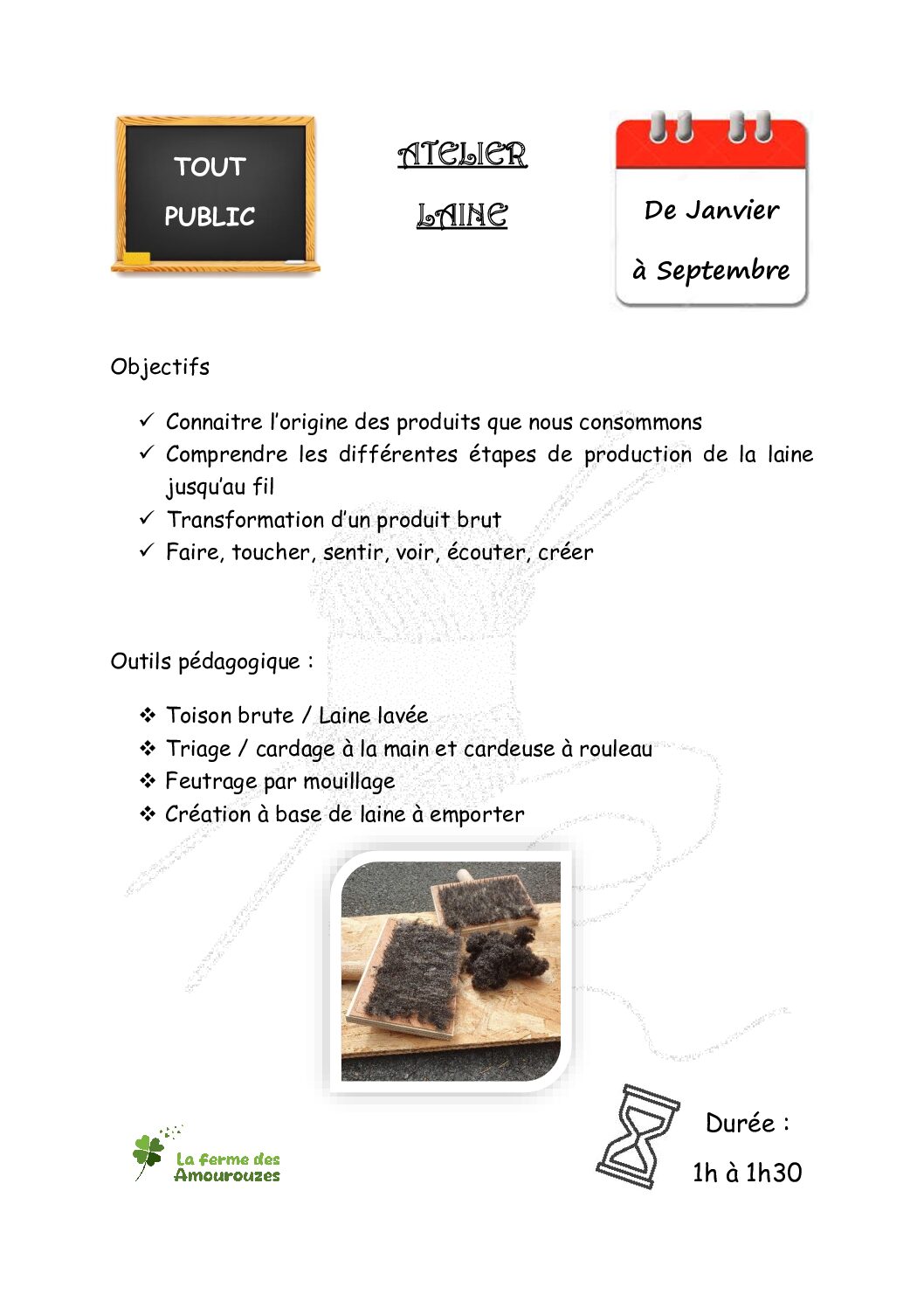 Descriptif Atelier Laine